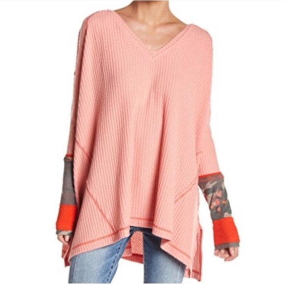 Free People Lovin Leopard Pink Thermal - Picture 4 of 8